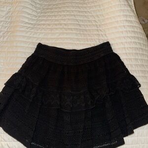 Aerie Elegant Black Lace Skirt